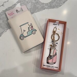 Piper Pink and Silver Golf Bag Charm & Key Chain